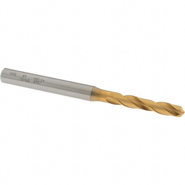 #9 Cobalt High Speed Steel Screw Machine Drill Bit, Coated, 130° point - OSG 10196005