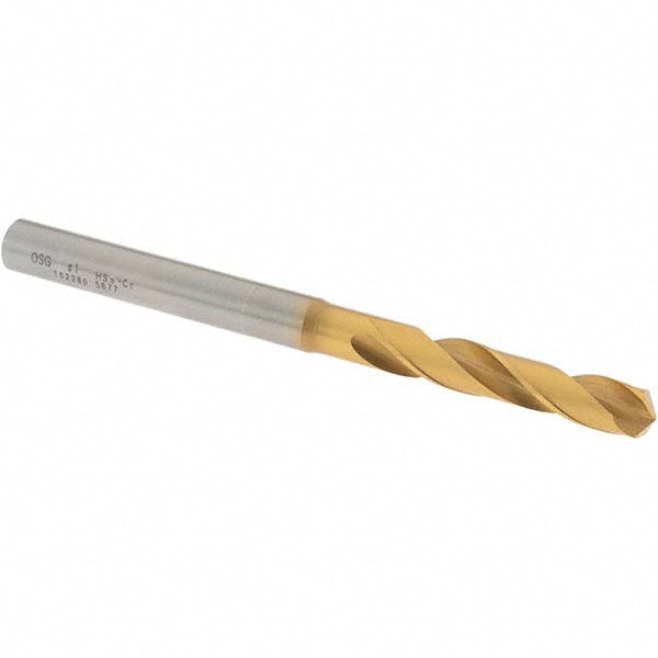 #1 Cobalt High Speed Steel Screw Machine Drill Bit, Coated, 130° point - OSG 10228005