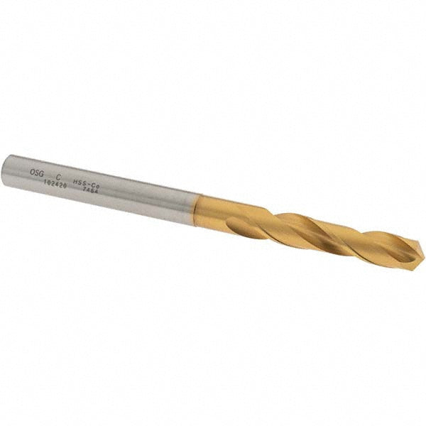 Letter C Cobalt High Speed Steel Screw Machine Drill Bit, Coated, 130° point - OSG 10242005