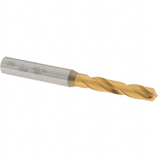 Letter L Cobalt High Speed Steel Screw Machine Drill Bit, Coated, 130° point - OSG 10290005