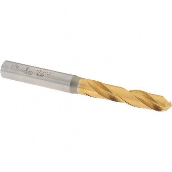 Letter Q Cobalt High Speed Steel Screw Machine Drill Bit, Coated, 130° point - OSG 10332005