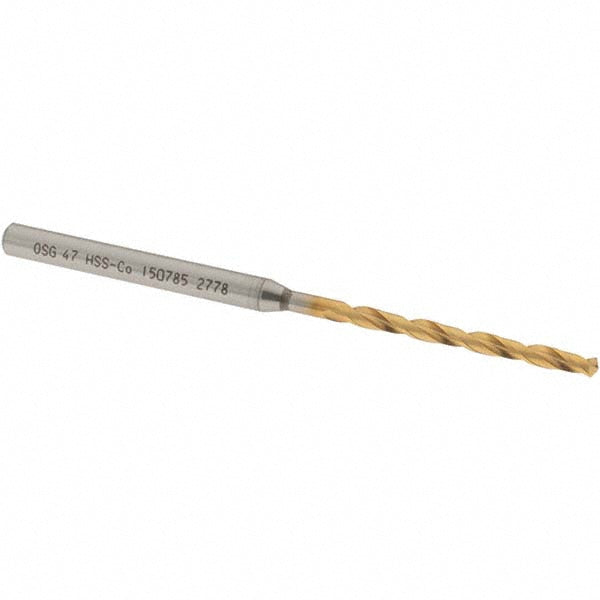 #47 Cobalt Drill Bit, TiN, 130° point - OSG 15078505