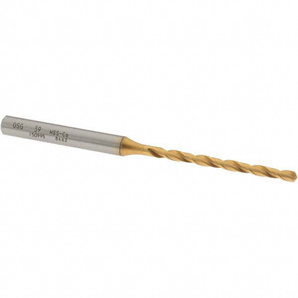 #39 Cobalt Drill Bit, TiN, 130° point - OSG 15099505
