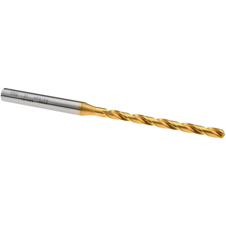 #31 Cobalt Drill Bit, TiN, 130° point - OSG 15120005