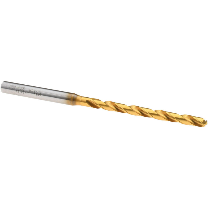 #28 Cobalt Drill Bit, TiN, 130° point - OSG 15140505