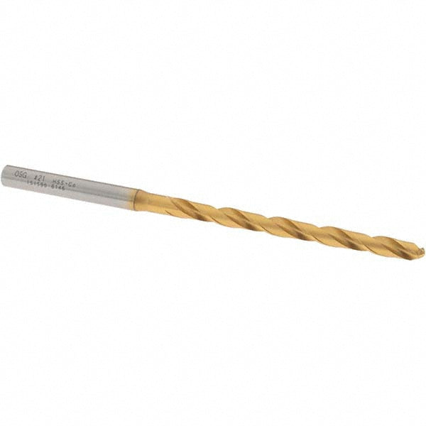 #21 Cobalt Drill Bit, TiN, 130° point - OSG 15159005