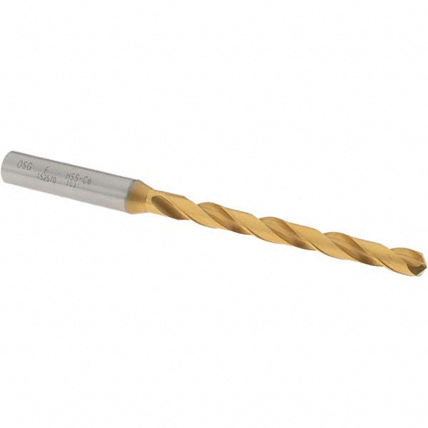 Letter F Cobalt Drill Bit, TiN, 130° point - OSG 15257005