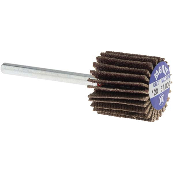 120-Grit Aluminum Oxide Flap Wheel - Merit Abrasives 08834137482