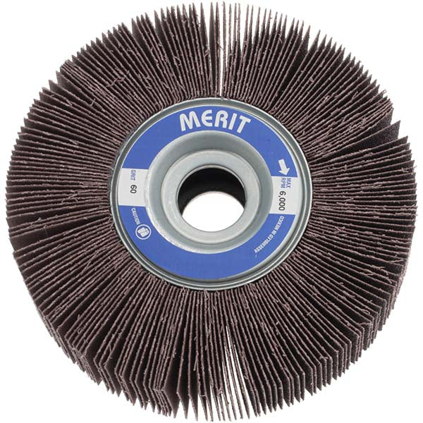 6" 60-Grit Aluminum Oxide Flap Wheel - Merit Abrasives 08834123033