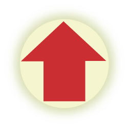 Red on Glow (Yellow) Sign - AccuformNMC GWFS21