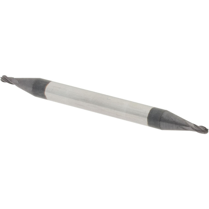 3/64" 4-Flute Solid Carbide Ball End Mill, AlTiN - Accupro 12185330
