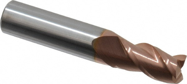 11/32" 3-Flute Solid Carbide Square End Mill, TiCN - Accupro 12182179