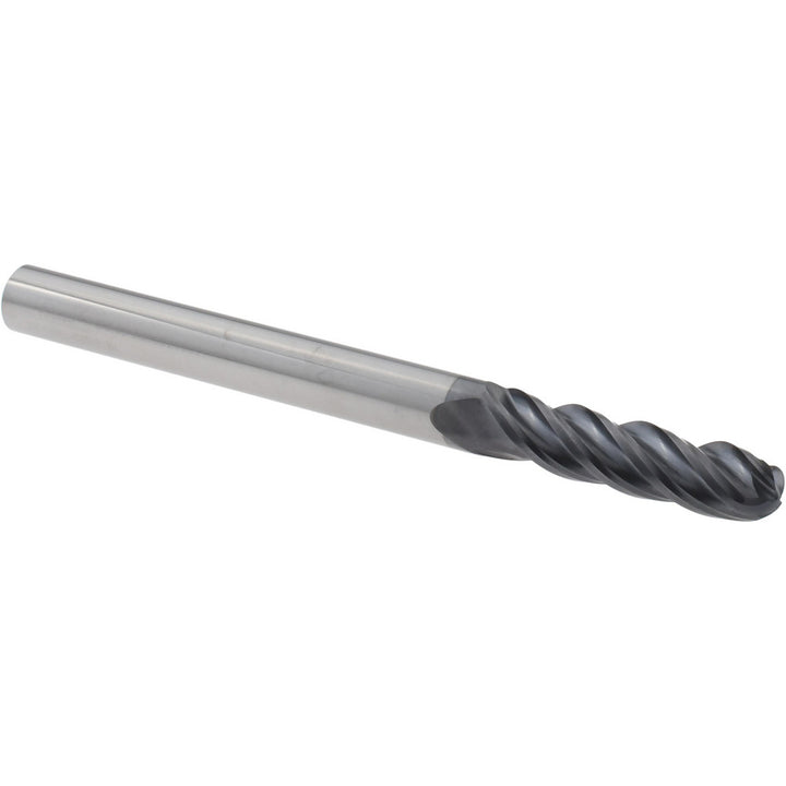 1/4" 4-Flute Solid Carbide Ball End Mill, AlTiN - Sandvik Coromant 8045852