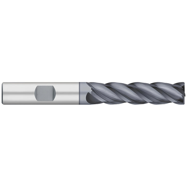 1/2" 4-Flute Solid Carbide Corner Radius End Mill, ALCRO-MAX - Titan USA TC23908