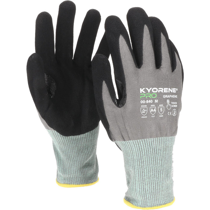 Medium Gray Kyorene; Graphene Cut, Puncture & Abrasion-Resistant Gloves - Kyorene Pro 00-840-M