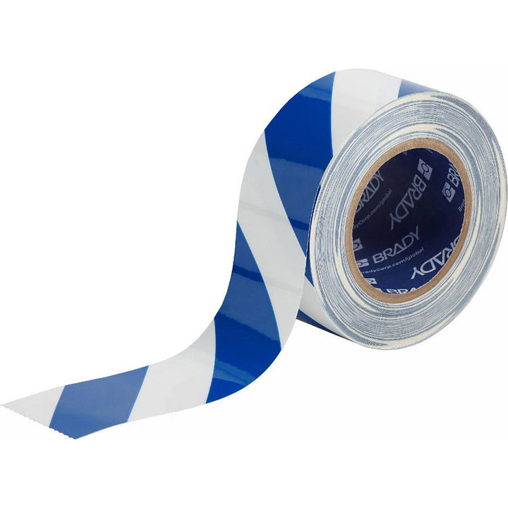 Blue; White Safety Tape - Brady 170003