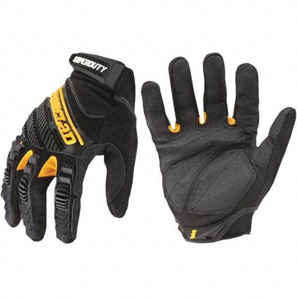X-Large Black Terrycloth Impact Gloves - ironCLAD SDG2-05-XL