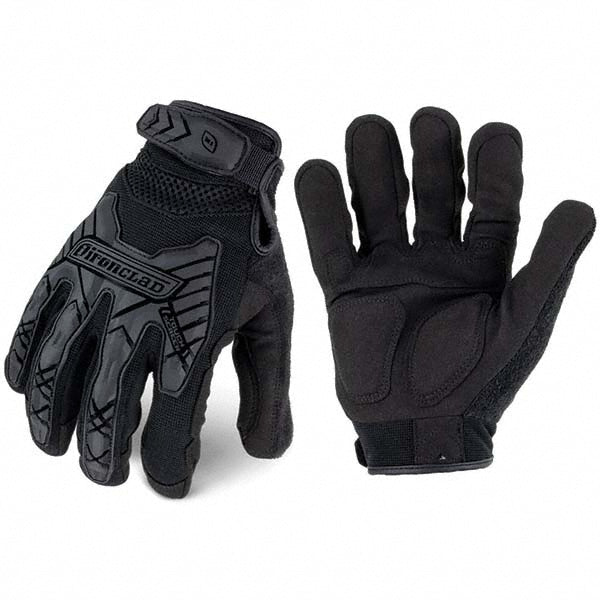 X-Large Black Terrycloth Tactical Gloves - ironCLAD IEXT-IBLK-05-XL