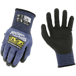 X-Large Blue; Black HPPE; Tungsten Steel Cut-Resistant Gloves - Mechanix Wear S2EC-03-010