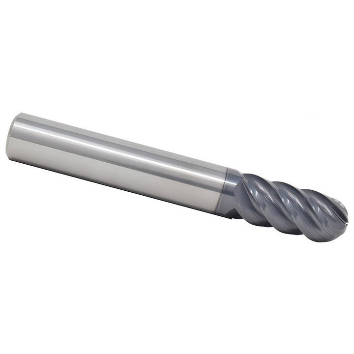 1/4" 5-Flute Solid Carbide Ball End Mill, AlTiN - SGS 32500
