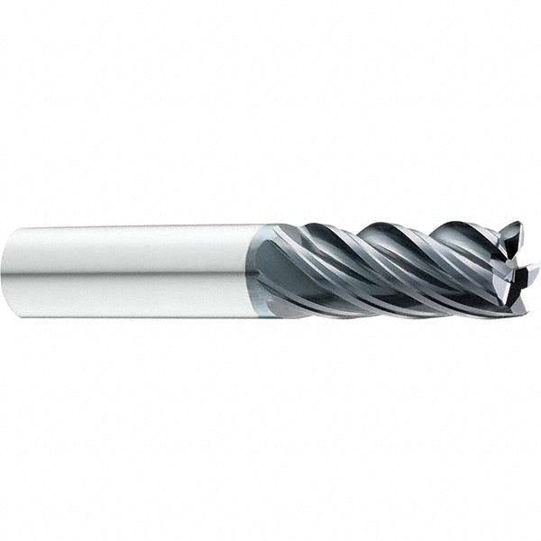 3/8" 5-Flute Solid Carbide Corner Radius & Corner Chamfer End Mill, AlTiN - SGS 38505