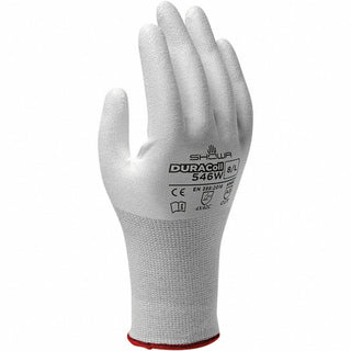 Medium White Engineered Yarn; HPPE; Polyester Cut-Resistant Gloves - SHOWA 546WM-07