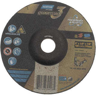 6 x 1/8" 24-Grit Ceramic Alumina Grinding & Cutoff Wheel - Norton 66252839428