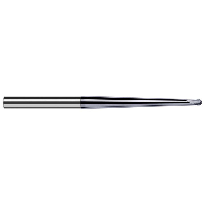 1/16" 2-Flute Solid Carbide Ball End Mill, AlTiN Nano - Harvey Tool 19053-C6