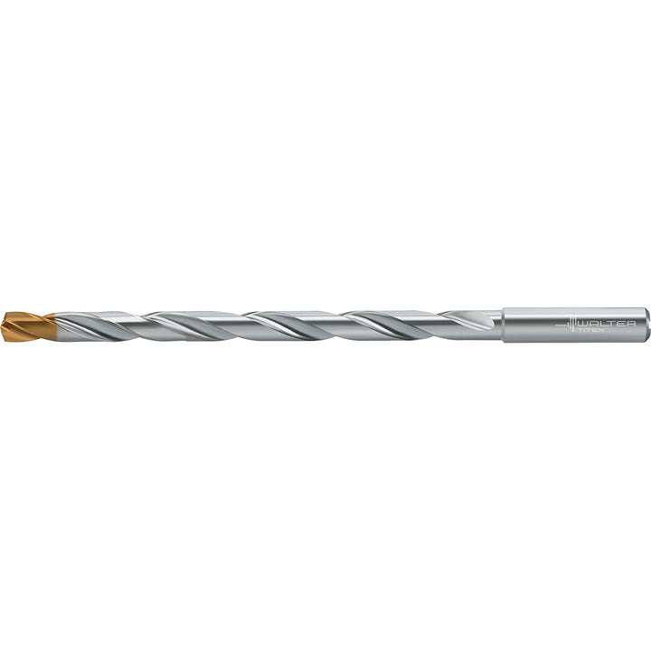 0.4331" Solid Carbide Drill Bit, TiSiAlCrN, 140° point - Walter-Titex 7378890