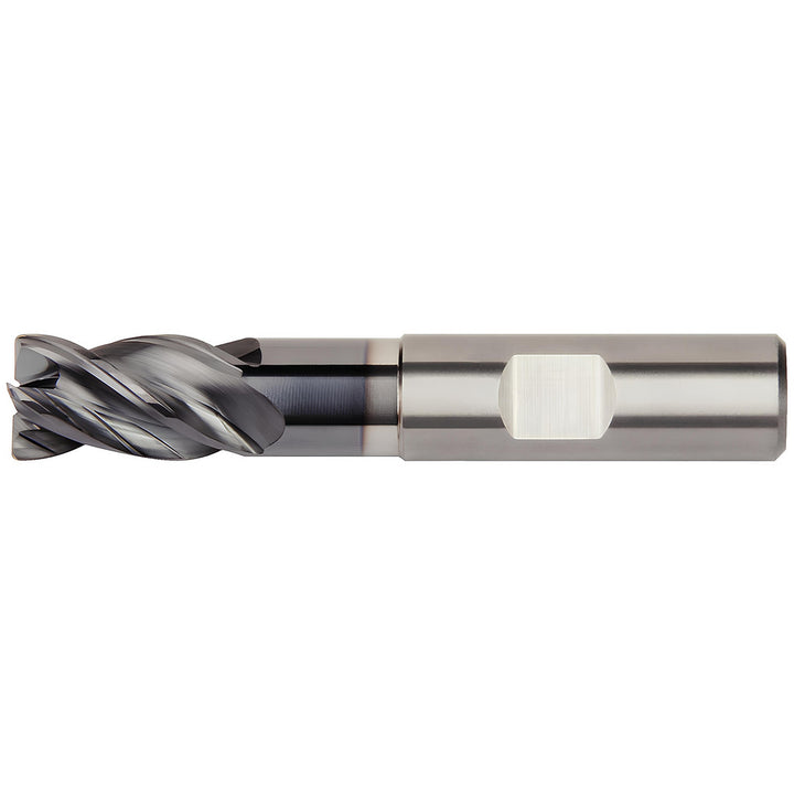3/8" 4-Flute Solid Carbide Corner Radius End Mill, AlTiN - Kennametal 6767852