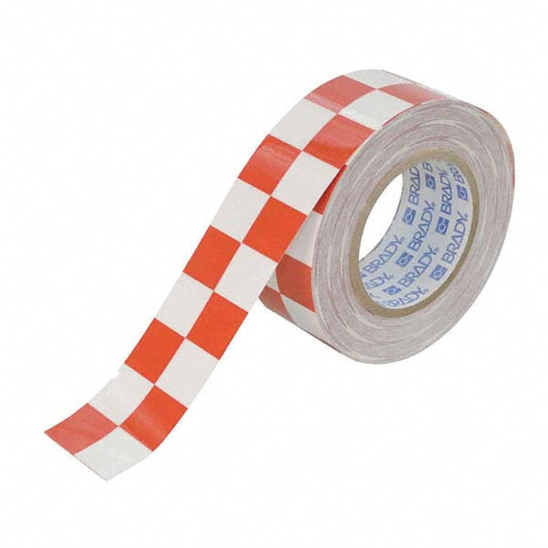 Red; White Safety Tape - Brady 121916