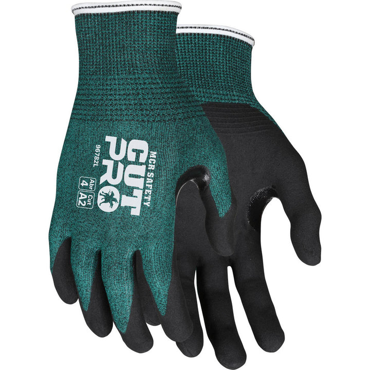 Large Green HPPE Cut, Puncture & Abrasion-Resistant Gloves - MCR Safety 96782L