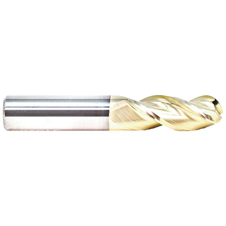 1/4" 3-Flute Solid Carbide Ball End Mill, NF1 - GWS 315215