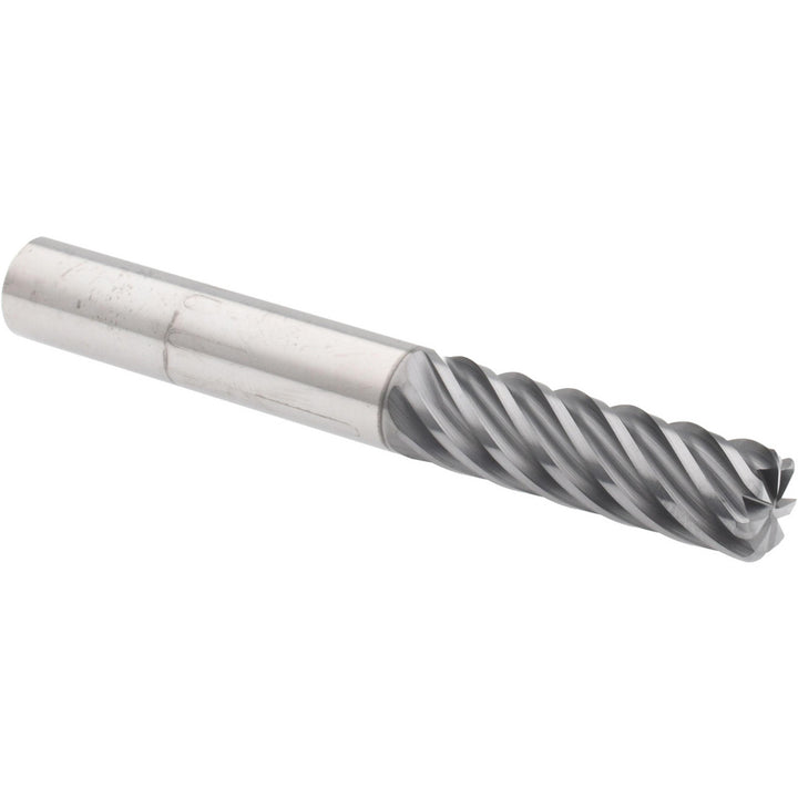 3/8" 7-Flute Solid Carbide Corner Radius End Mill, AlCrTiN - Accupro 312599