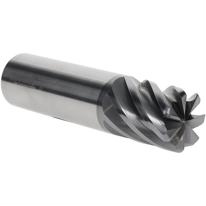 1" 7-Flute Solid Carbide Corner Radius End Mill, AlCrTiN - Accupro 312791
