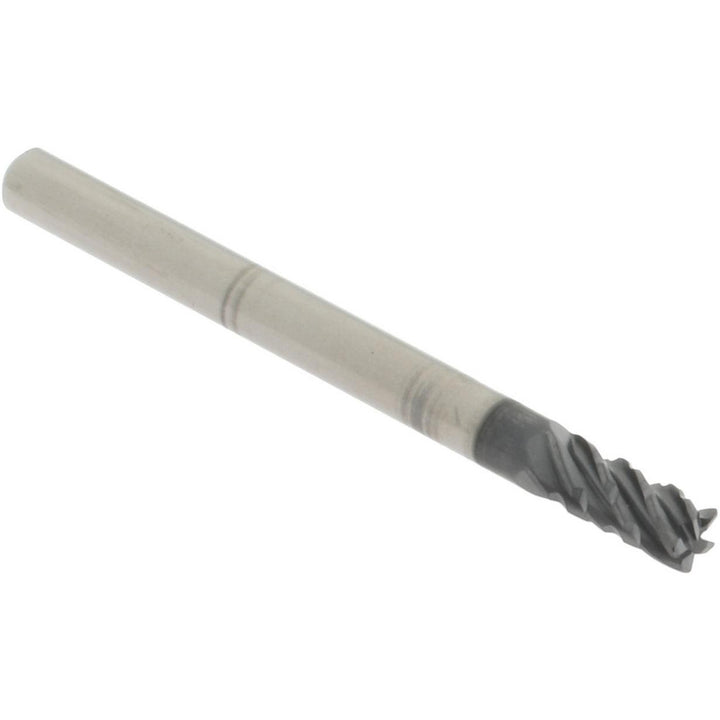 1/8" 5-Flute Solid Carbide Corner Radius End Mill, AlCrTiN - Accupro 95169809