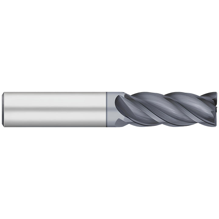 3/4" 4-Flute Solid Carbide Corner Radius End Mill, ALCRO-MAX - Titan USA TC22715
