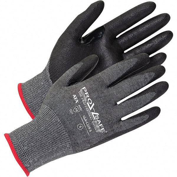 Small Black; Gray ATA; HPPE Cut Resistant Gloves - PRO-SAFE GLA-C555-S