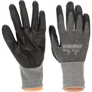 Large Black; Gray ATA; HPPE Cut Resistant Gloves - PRO-SAFE GLA-C556-L