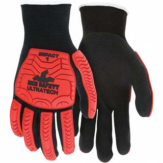 X-Large Red; Black General Purpose Gloves - MCR Safety UT1950XL