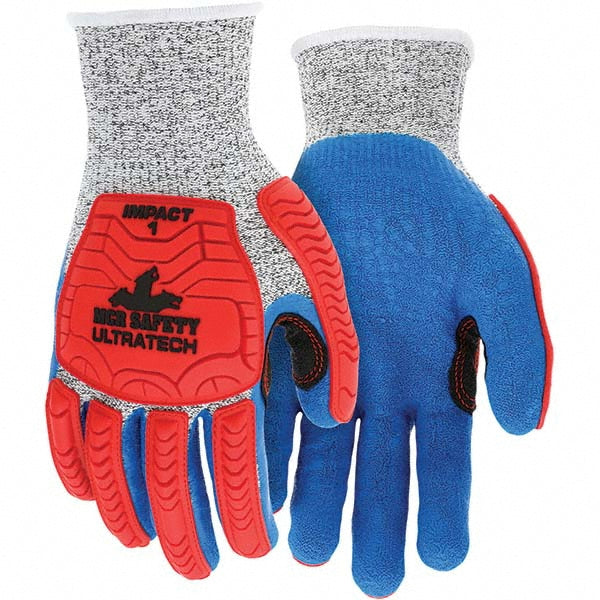 Small Red; Salt & Pepper Hypermax; TPR Cut & Puncture-Resistant Gloves - MCR Safety UT1951S