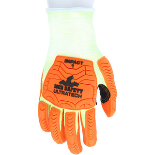 Small Lime; Orange HPPE Cut, Puncture & Abrasion-Resistant Gloves - MCR Safety UT1955S