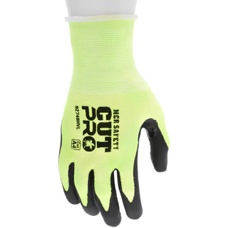 Large Lime Hypermax Cut-Resistant Gloves - MCR Safety 92748HVL