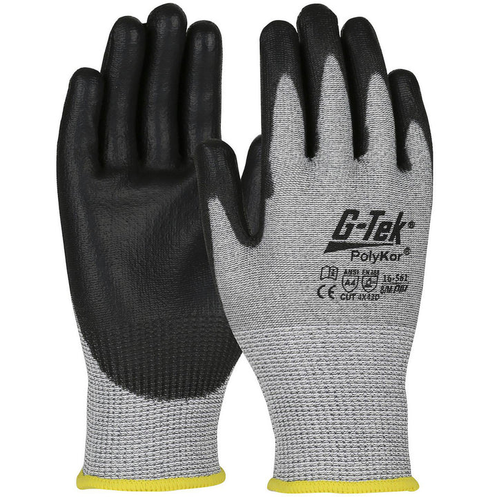 Medium Gray PolyKor Cut-Resistant Gloves - PIP 16-561/M