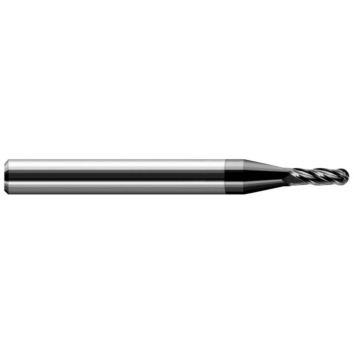 0.0450" 4-Flute Solid Carbide Ball End Mill, Amorphous Diamond - Harvey Tool 74345-C4
