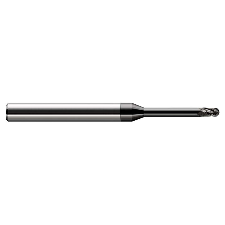 0.0100in" 3-Flute Solid Carbide Ball End Mill, Amorphous Diamond - Harvey Tool 34210-C4