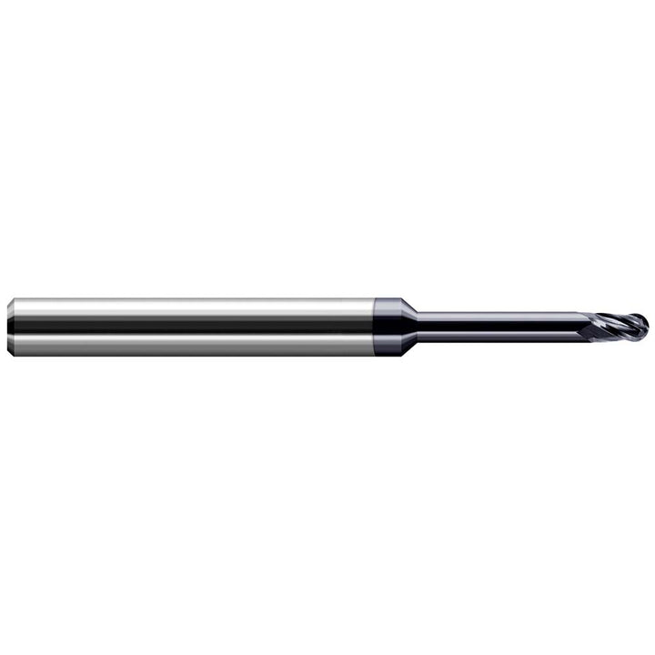 3/64" 4-Flute Solid Carbide Ball End Mill, AlTiN Nano - Harvey Tool 56147-C6