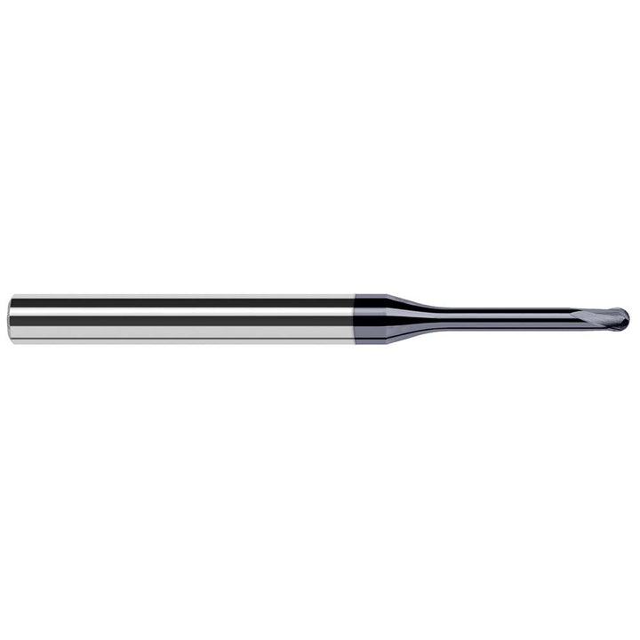 1/8in" 2-Flute Solid Carbide Ball End Mill, AlTiN Nano - Harvey Tool 32108-C6