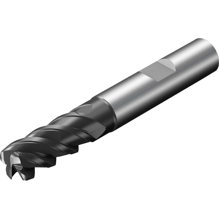 1/2" 4-Flute Solid Carbide Corner Radius End Mill, TiAlN - Sandvik Coromant 7858295