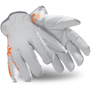 White Leather Cut & Puncture-Resistant Gloves - HexArmor. 4066-L (9)